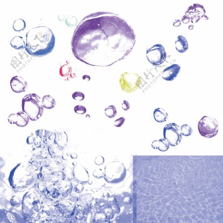 水泡素材图片
