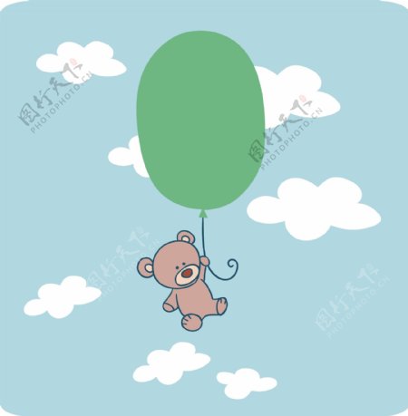 气球小熊