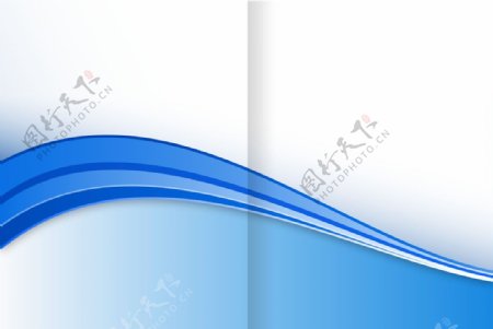 蓝色简洁科技公司画册封面设计