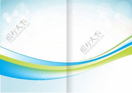 蓝色简洁公司企业画册封面设计
