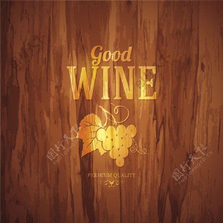复古葡萄酒标签设计图片1
