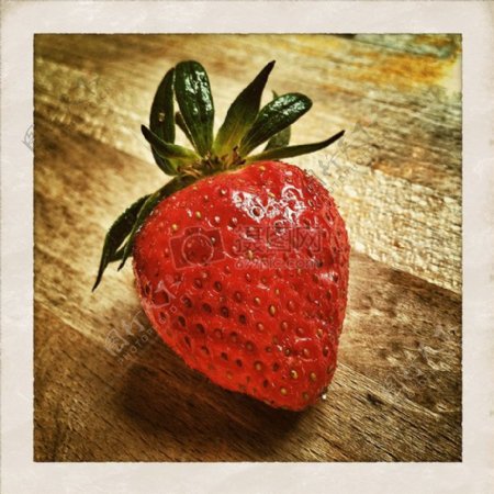 红色草莓特写
