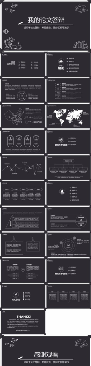 我的论文答辩PPT模板