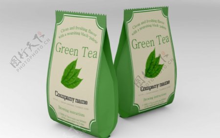 绿色清新茶叶包装