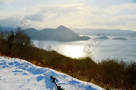 日本北海道洞爷湖风景