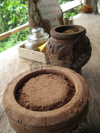 巴厘岛的咖啡粉