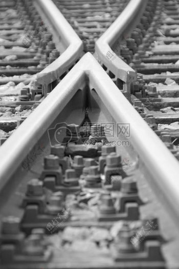 黑与白铁轨铁路