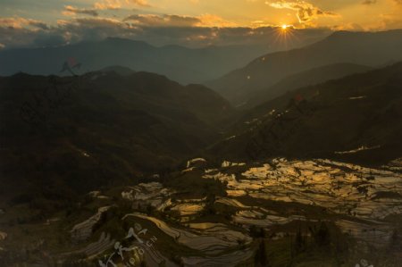 云南元阳梯田风景