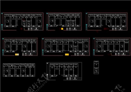 低压开关柜电气图CAD机械图纸