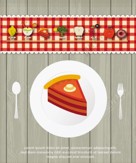 三明治刀叉西餐厅菜单设计