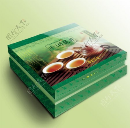 西湖龙井茶包装盒设计