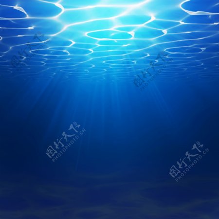 蓝色的水面背景