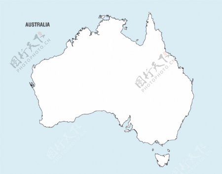 澳大利亚地图EPS