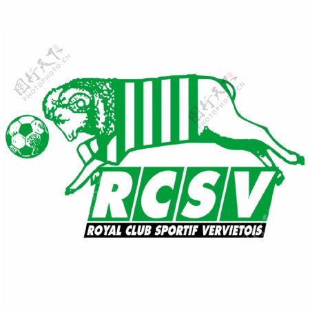 RCSV公羊队足球标识logo设计
