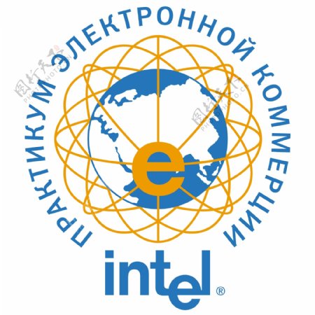 网状IT因特网logo设计