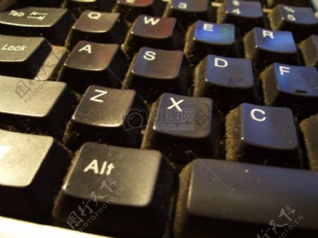 黑色的键盘按键