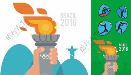 里约奥运2016RIO火炬广告