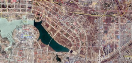 郑州市金水区高清卫星影像图