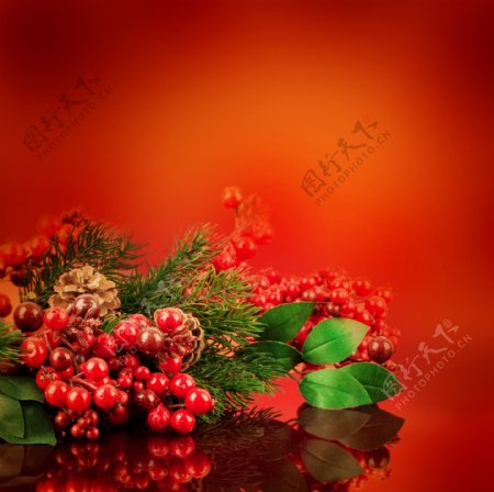 红色圣诞背景图片