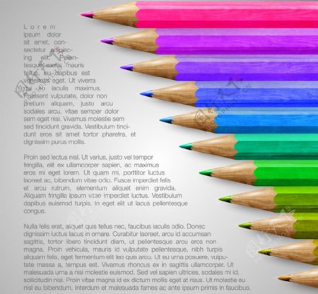 缤纷彩色铅笔