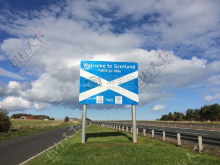 苏格兰地标牌