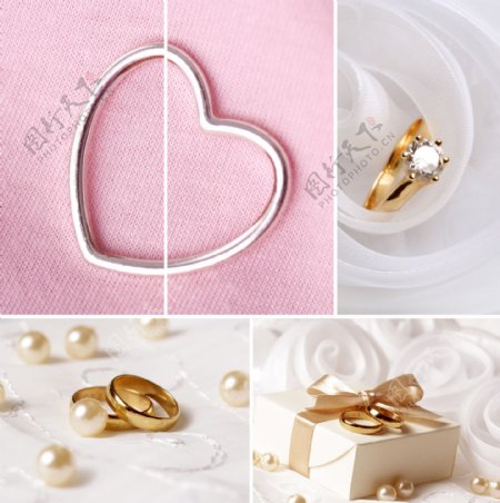 金戒指与结婚礼物图片