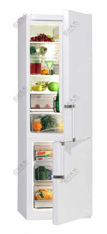 装满食物和水果的电冰箱图片