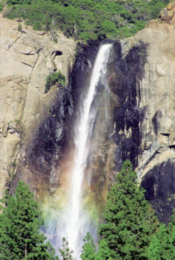 高山流水瀑布图片