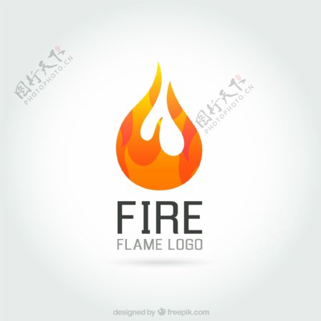 创意火焰logo矢量图片下载.