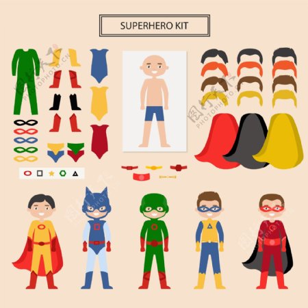 超级英雄服饰图片