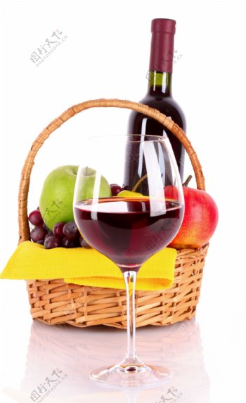 葡萄酒与水果