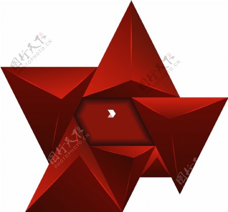 红色三角元素