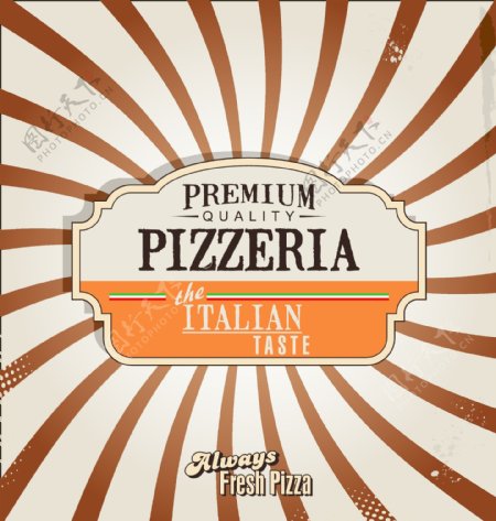 意大利披萨海报