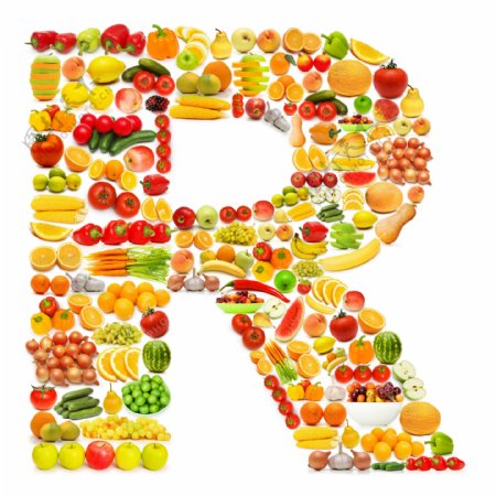 水果蔬菜字母R图片