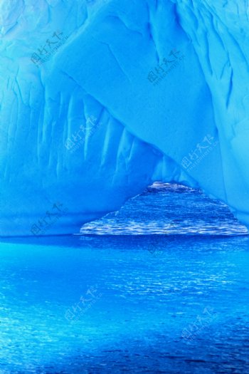 冰河冰山风景