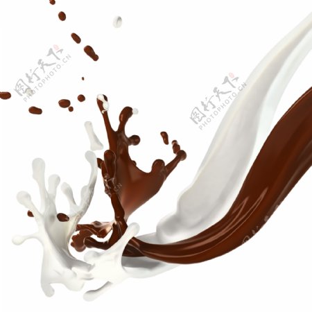 巧克力与牛奶图片
