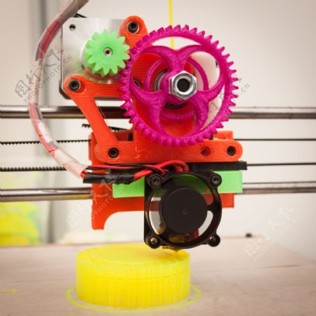 工作的3D打印机图片