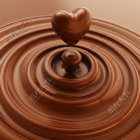 爱心巧克力图片
