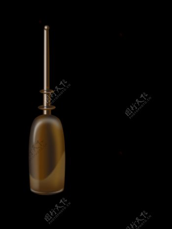 针筒棕色瓶子