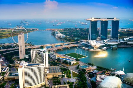 繁华的新加坡景色图片