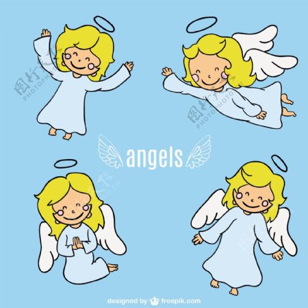 天使卡通人物设计