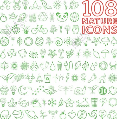 108自然图标