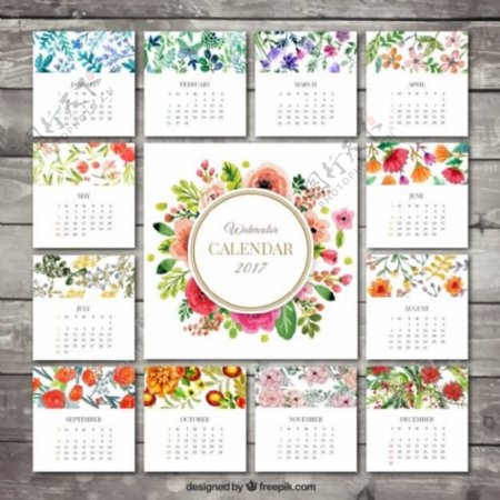 2017花卉日历