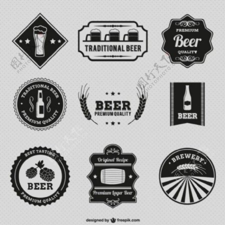 老式啤酒徽章