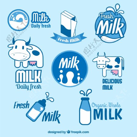 牛奶的徽章