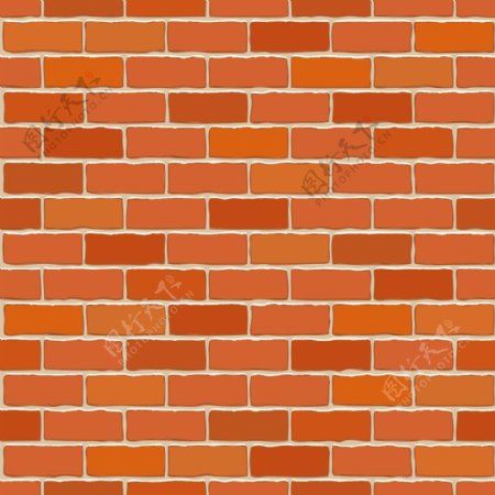 橘色砖墙背景