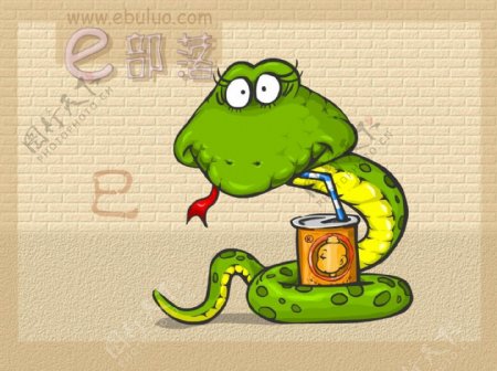 蛇动物插画十二生肖