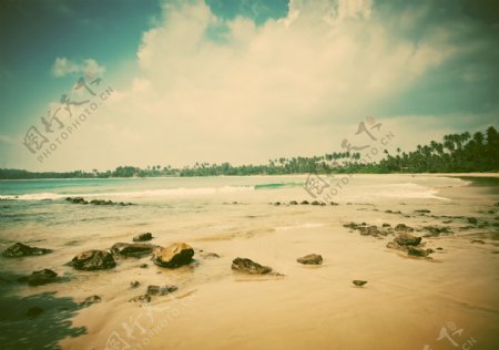 美丽海滩风景图片