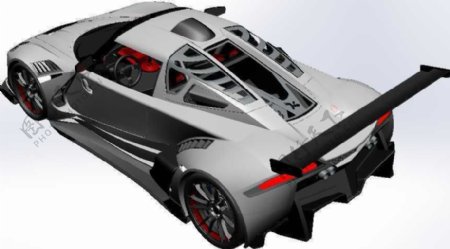 街道版超级跑车机械模型