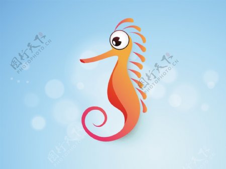 海马海马水的动物卡通